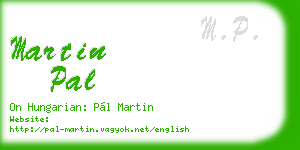 martin pal business card